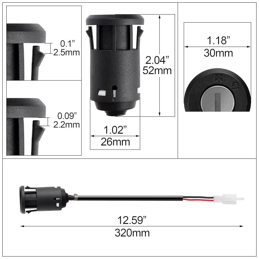 Amazon.com: Ignition Key Switch Lock 2 Wire - Key Switch